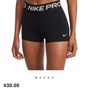 Black Nike Pro shorts